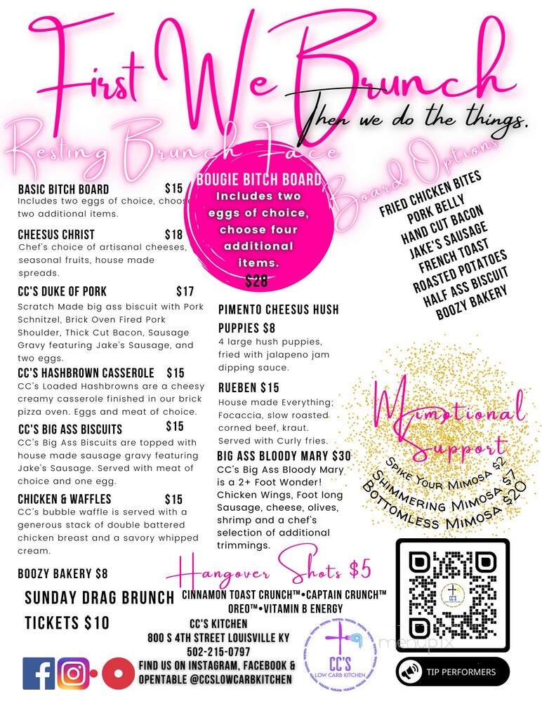Somewhere Restaurant and Bar - Louisville, KY menu_pic