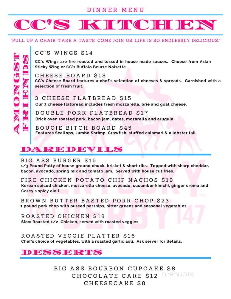 Somewhere Restaurant and Bar - Louisville, KY menu_pic