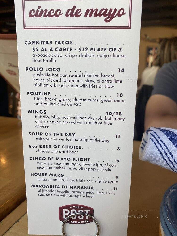 The Post Chicken & Beer - Longmont, CO menu_pic