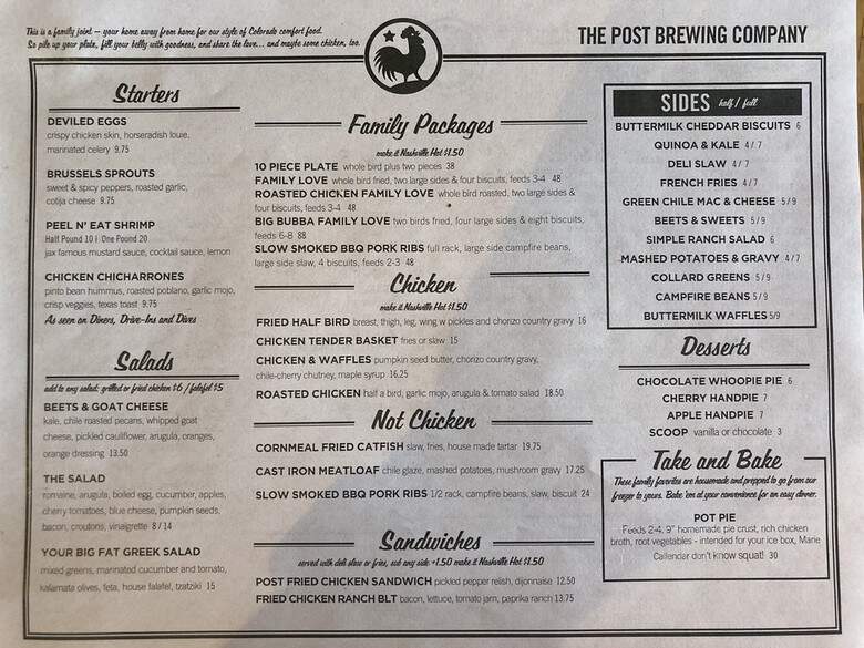 The Post Chicken & Beer - Longmont, CO menu_pic