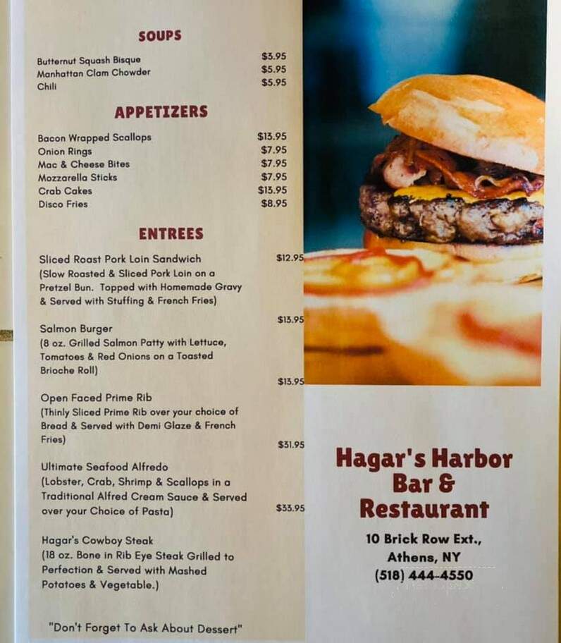 Hagar's Harbor Restaurant & Bar - Athens, NY