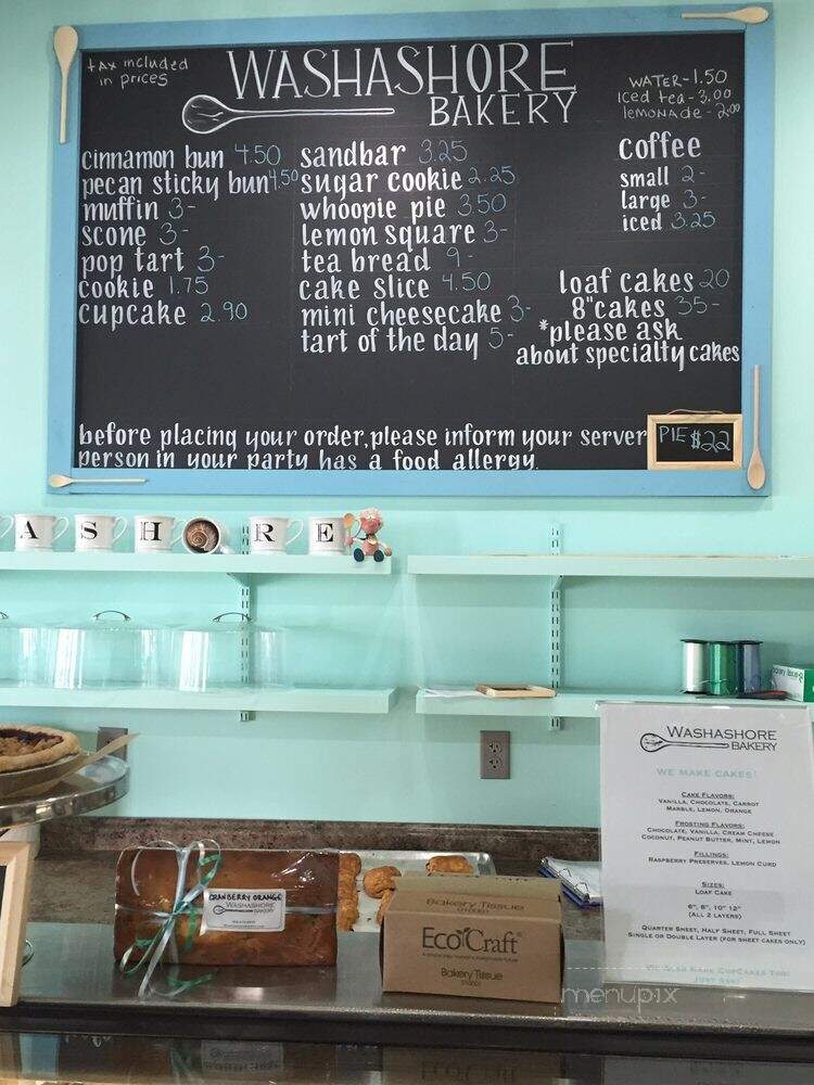 Washashore Bakery - Mashpee, MA menu_pic