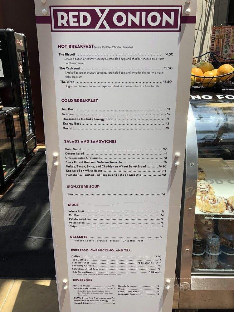 Red Onion - Nashville, TN menu_pic