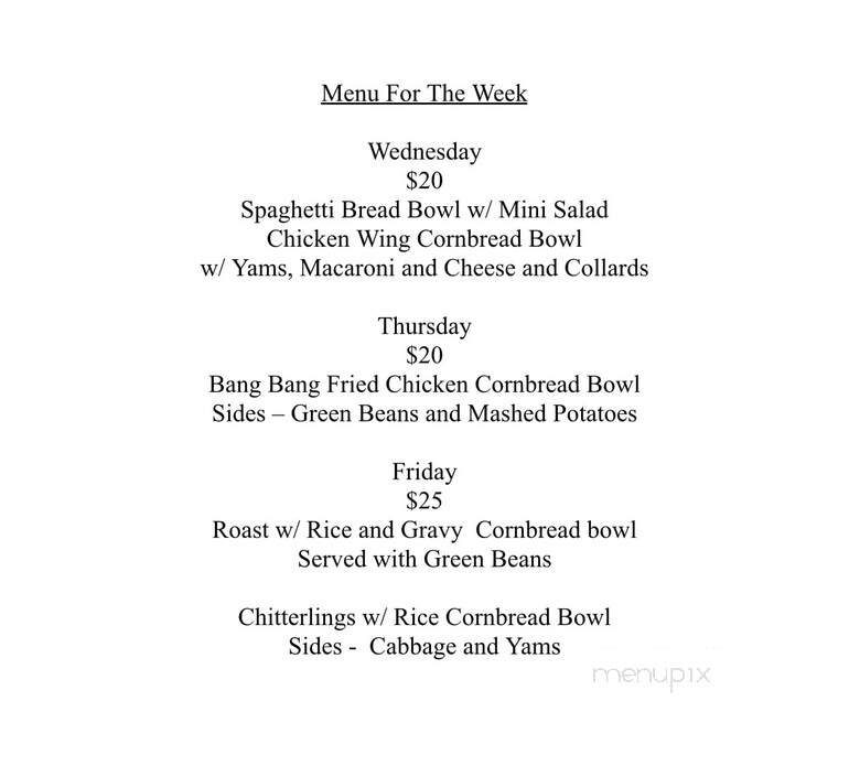 Beans Gone Wild - Raeford, NC menu_pic