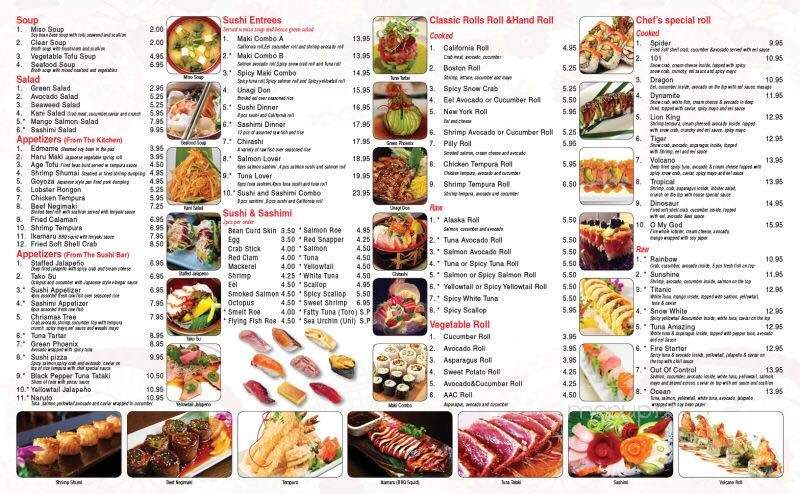 Sakana Japanese Grill & Sushi - Andover, KS menu_pic