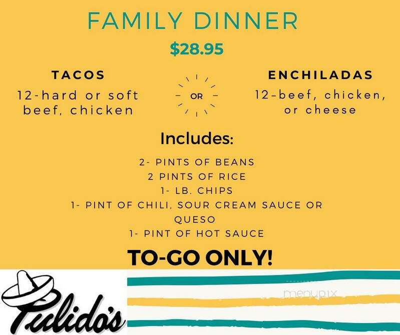 Pulido's - Hurst, TX menu_pic