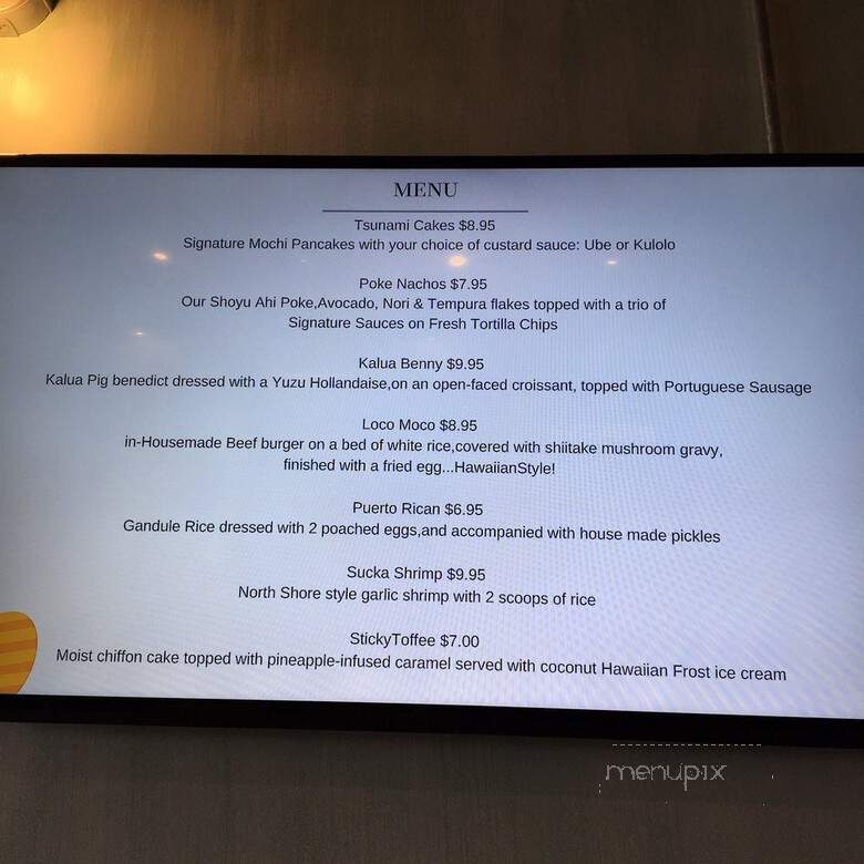 Paina Cafe - Las Vegas, NV menu_pic