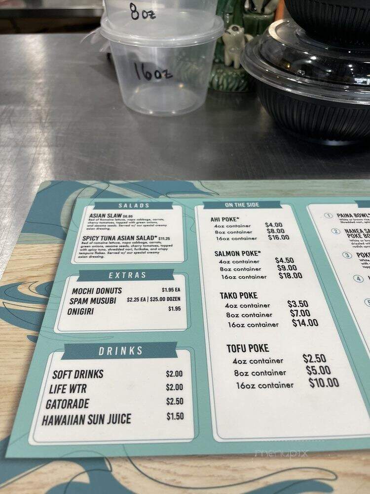 Paina Cafe - Las Vegas, NV menu_pic