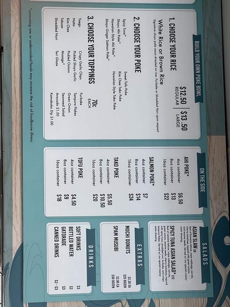 Paina Cafe - Las Vegas, NV menu_pic