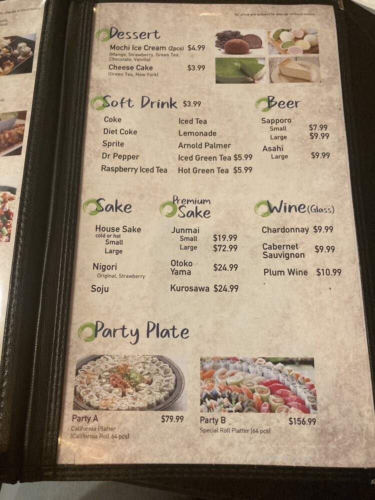 Best Sushi and Grill - Desert Hot Springs, CA menu_pic
