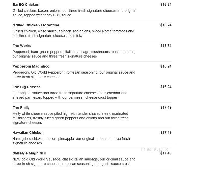Marco's Pizza - Stone Mountain, GA menu_pic