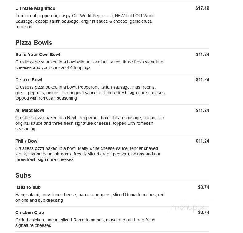 Marco's Pizza - Stone Mountain, GA menu_pic