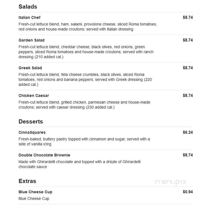 Marco's Pizza - Stone Mountain, GA menu_pic
