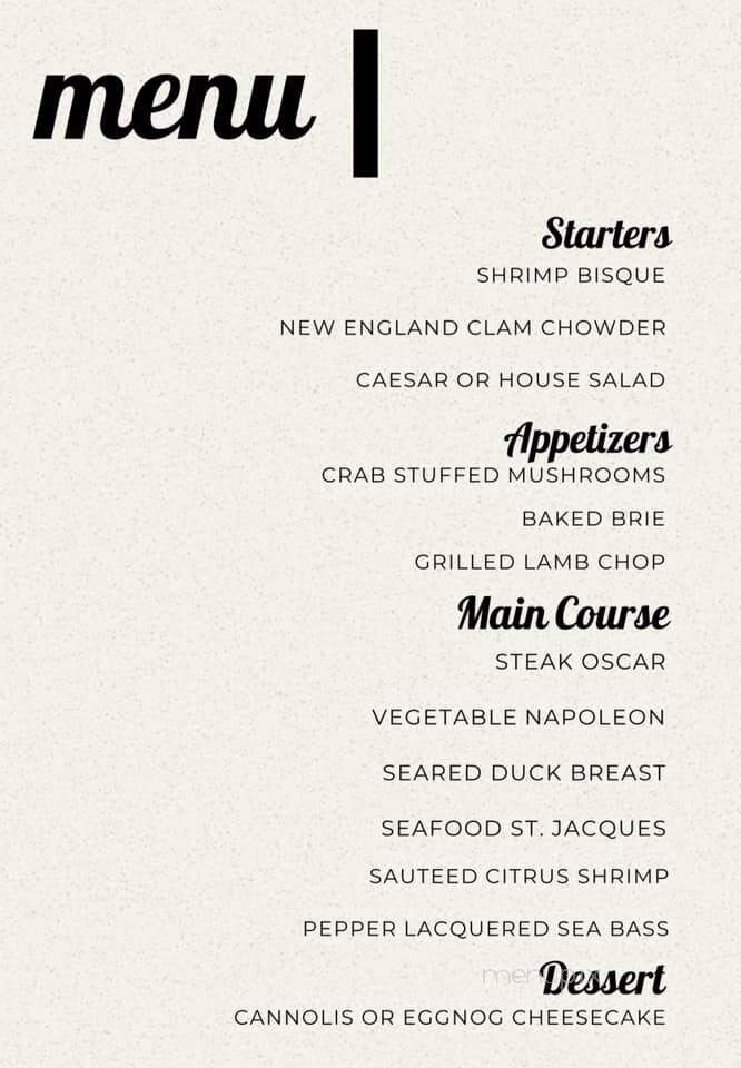 Nick's Lake House - Lake Harmony, PA menu_pic