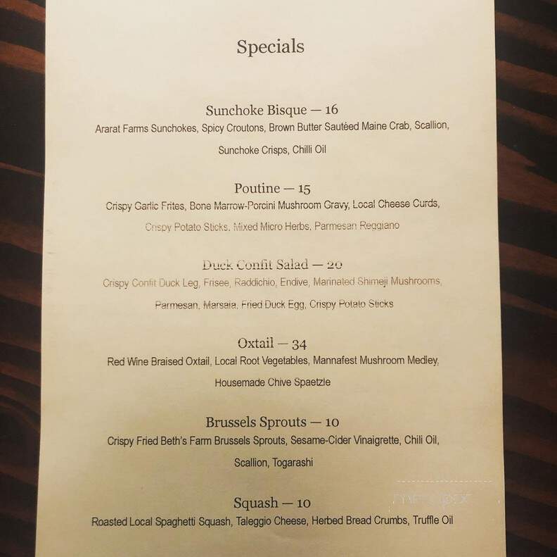 18 Central Oyster Bar & Grill - Rockport, ME menu_pic