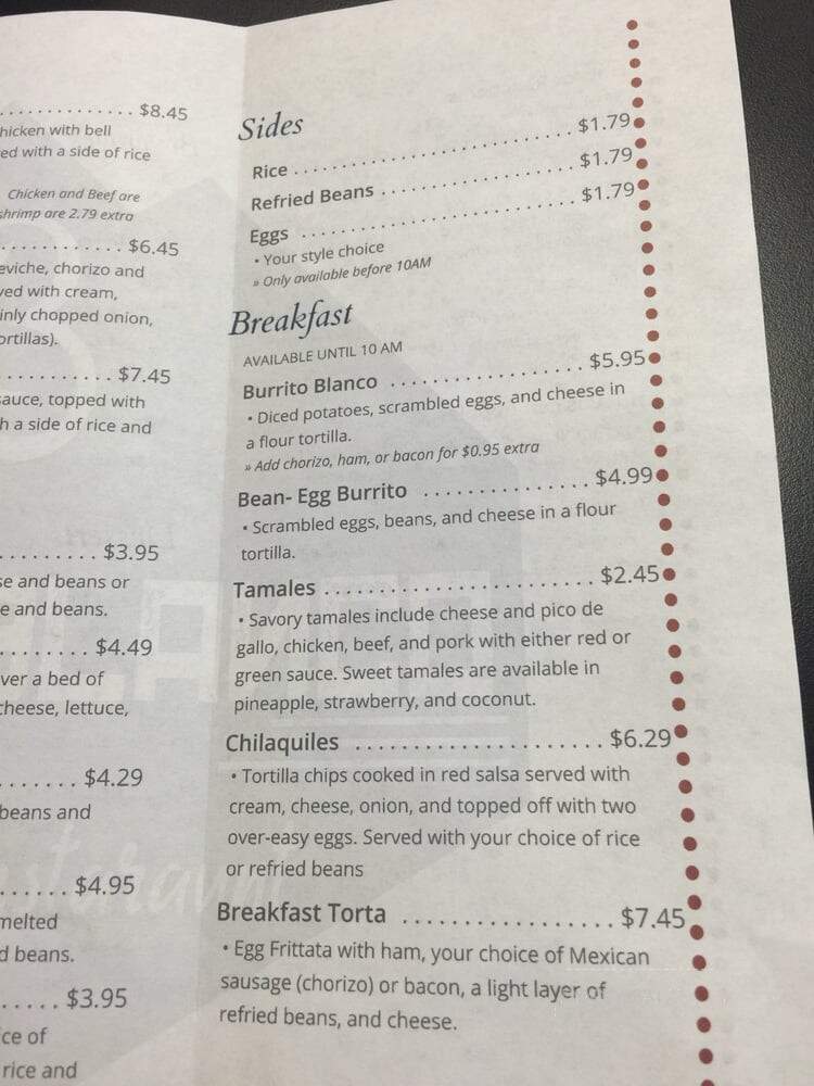 Monte Blanco - Cape Girardeau, MO menu_pic