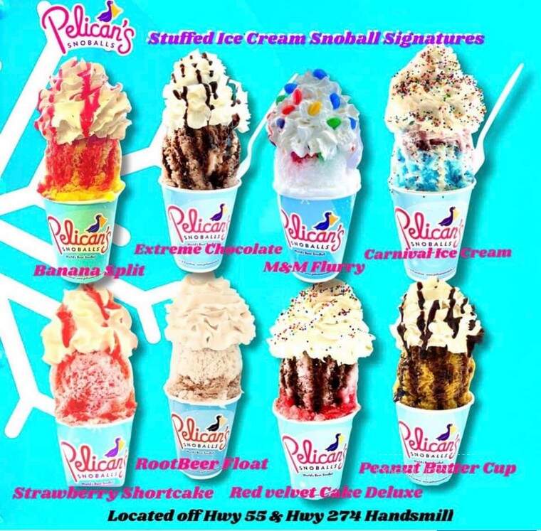 Pelican's Snoballs - Lake Wylie, SC menu_pic