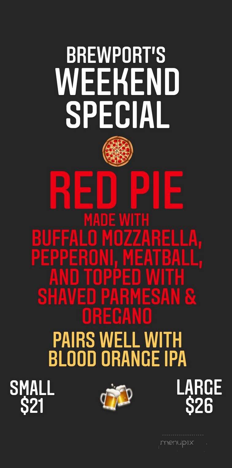 Brewport - Bridgeport, CT menu_pic