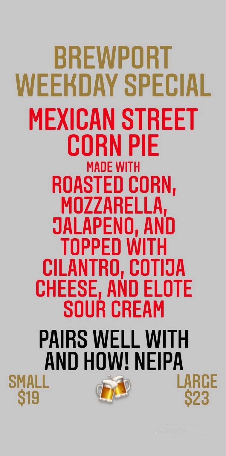 Brewport - Bridgeport, CT menu_pic