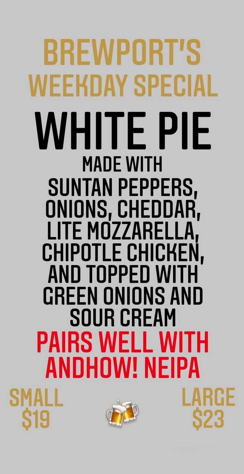 Brewport - Bridgeport, CT menu_pic