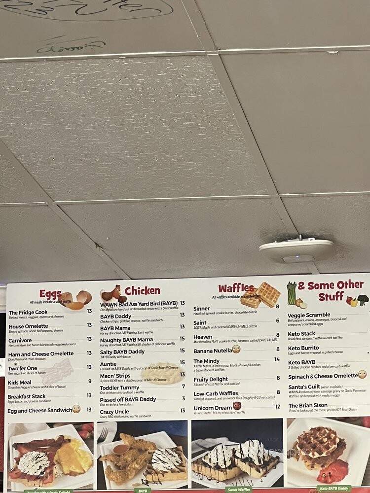 Waffles & Whatnot - Anchorage, AK menu_pic