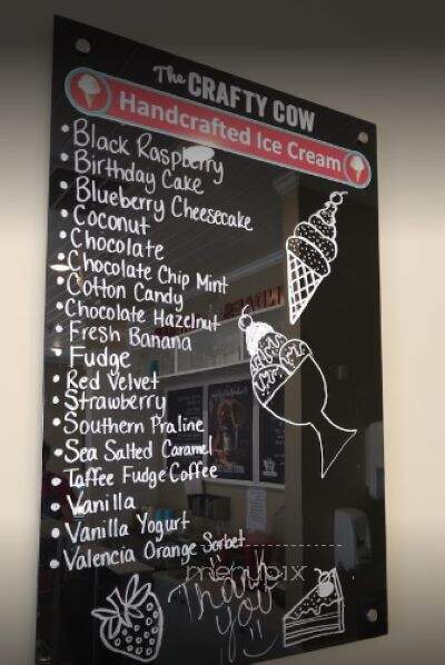 The Crafty Cow - North Myrtle Beach, SC menu_pic