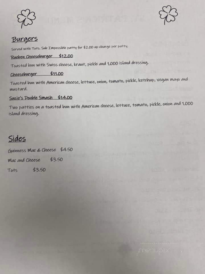 suzie's dogs and drafts - Boardman, OH menu_pic
