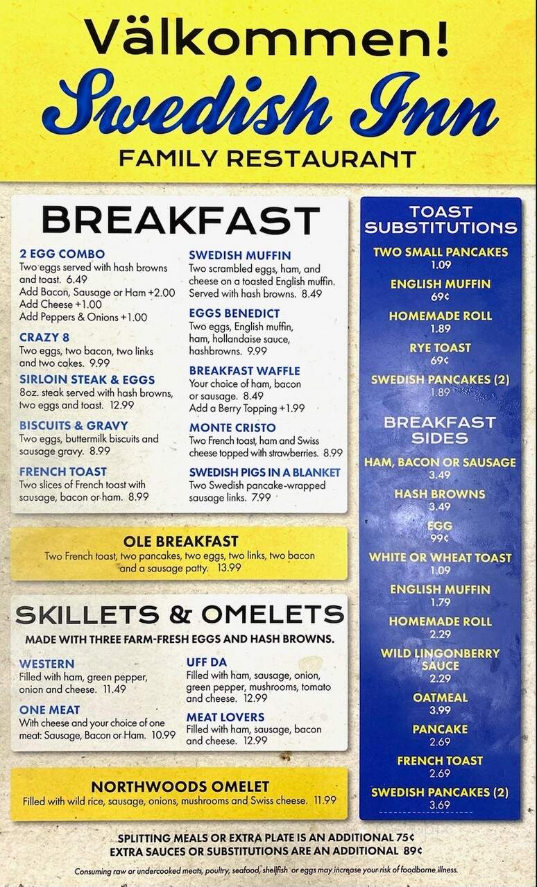 The Swedish Inn Family Restaurant - Lindstrom, MN