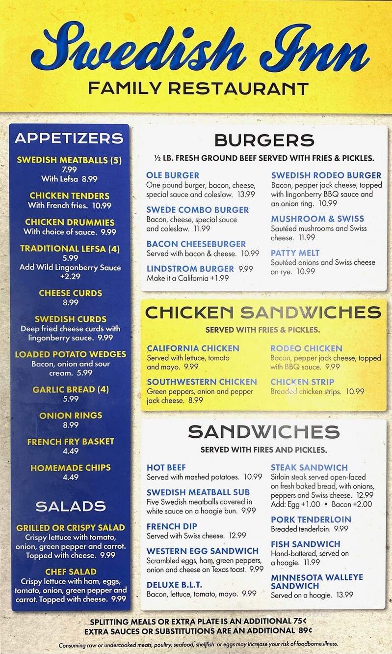 The Swedish Inn Family Restaurant - Lindstrom, MN