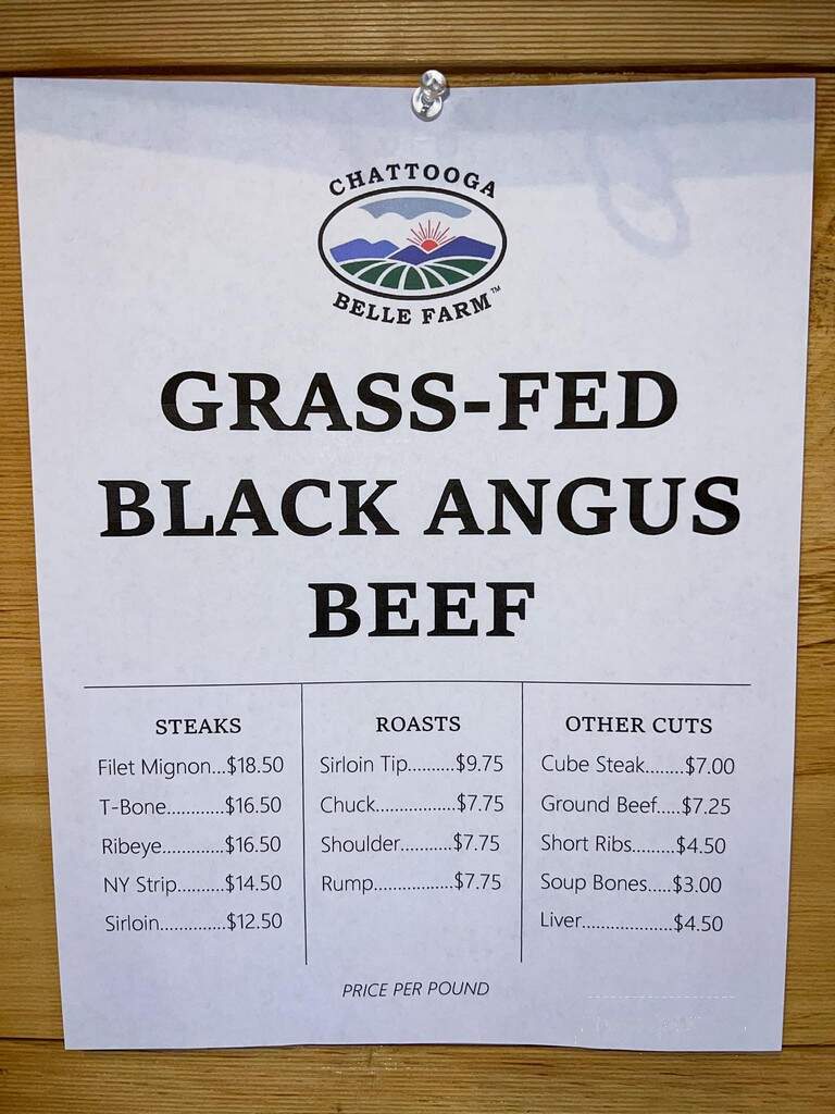 Belle's Bistro - Long Creek, SC menu_pic
