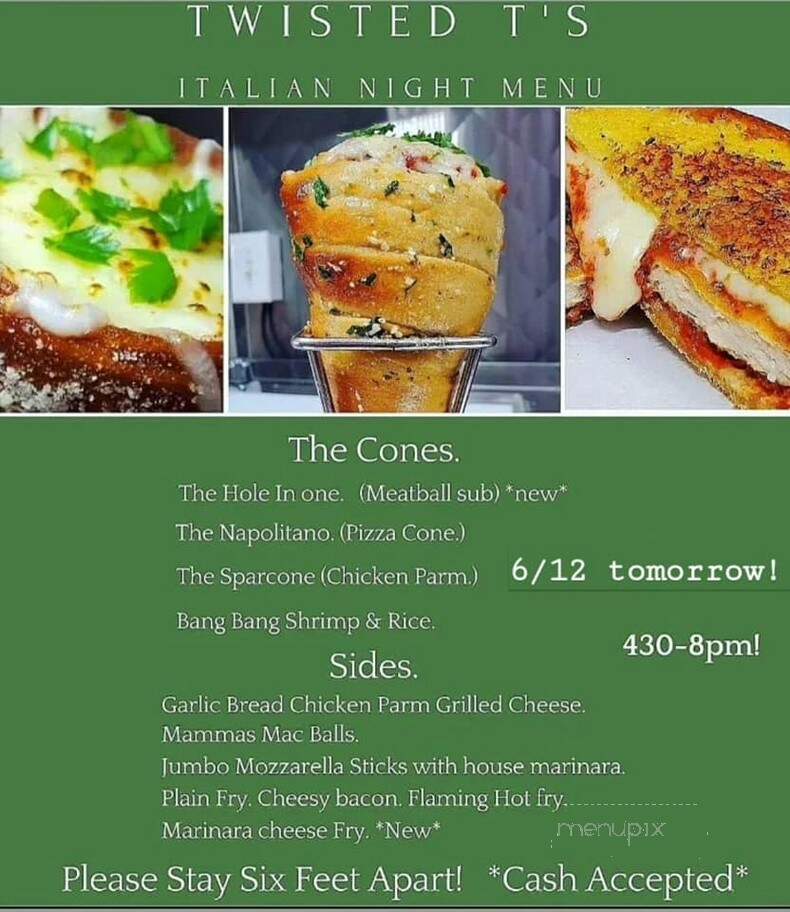Twisted T's Food Truck - Jacksonville, FL menu_pic