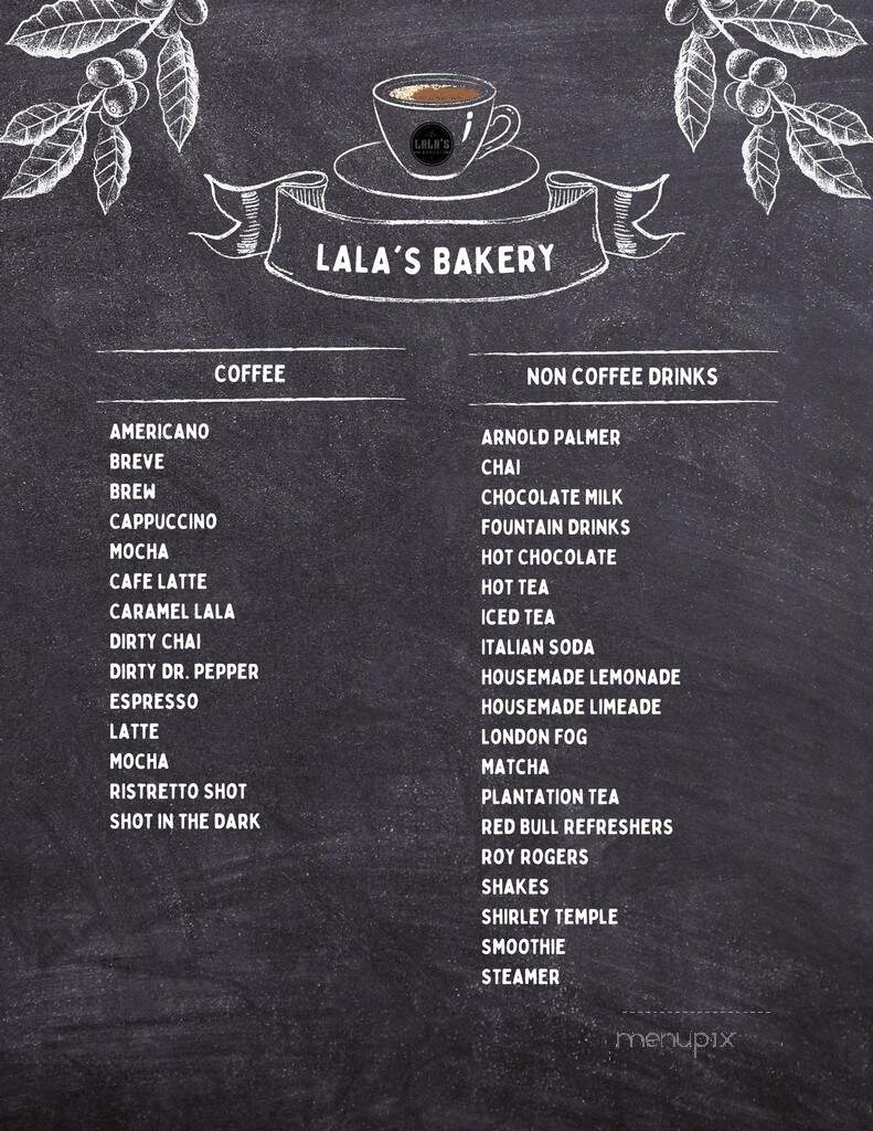LaLa's Bakery & Espresso Bar - Wray, CO menu_pic