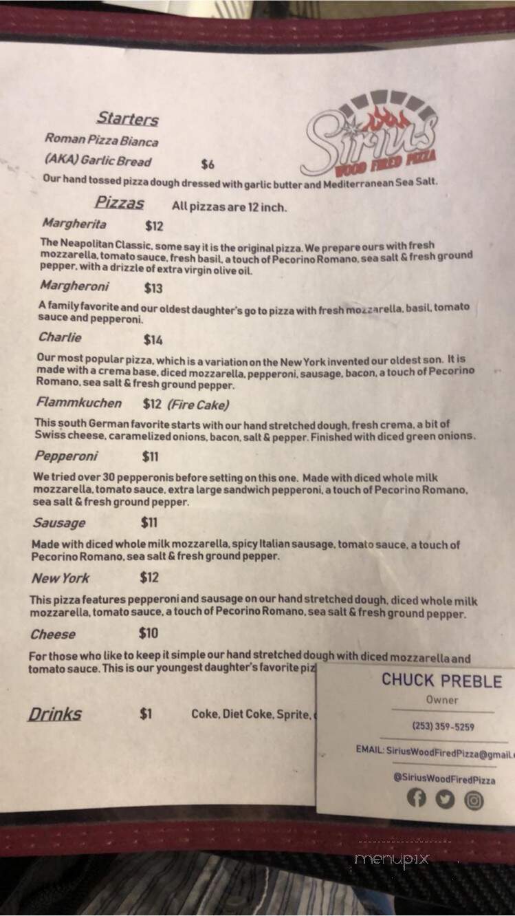 Off Camber Brewing - Puyallup, WA menu_pic