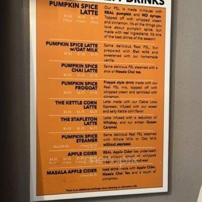 The Fainting Goat Coffee - Spring Hill, TN menu_pic