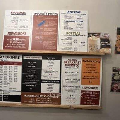 The Fainting Goat Coffee - Spring Hill, TN menu_pic