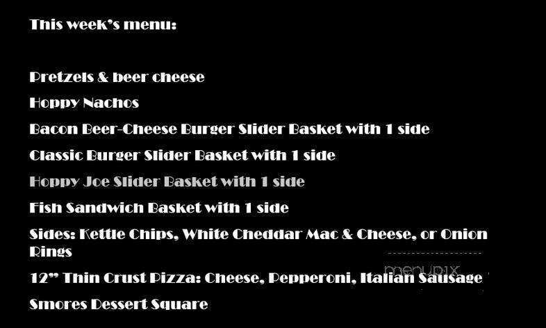 The Hop Brewery - Christopher, IL menu_pic