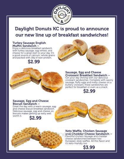 Daylight Donuts - Basehor, KS menu_pic