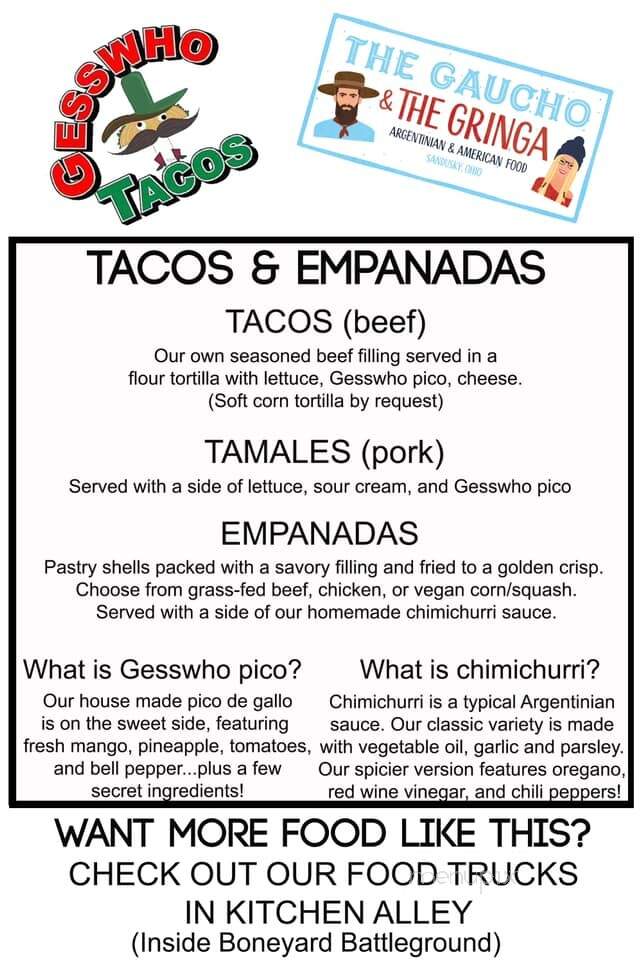 The Gaucho & The Gringa - Sandusky, OH menu_pic