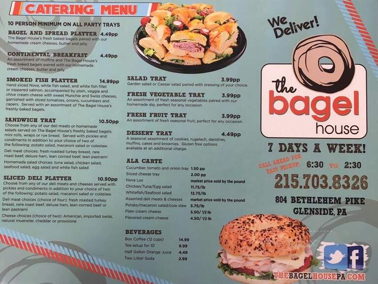 The Bagel House - Glenside, PA menu_pic
