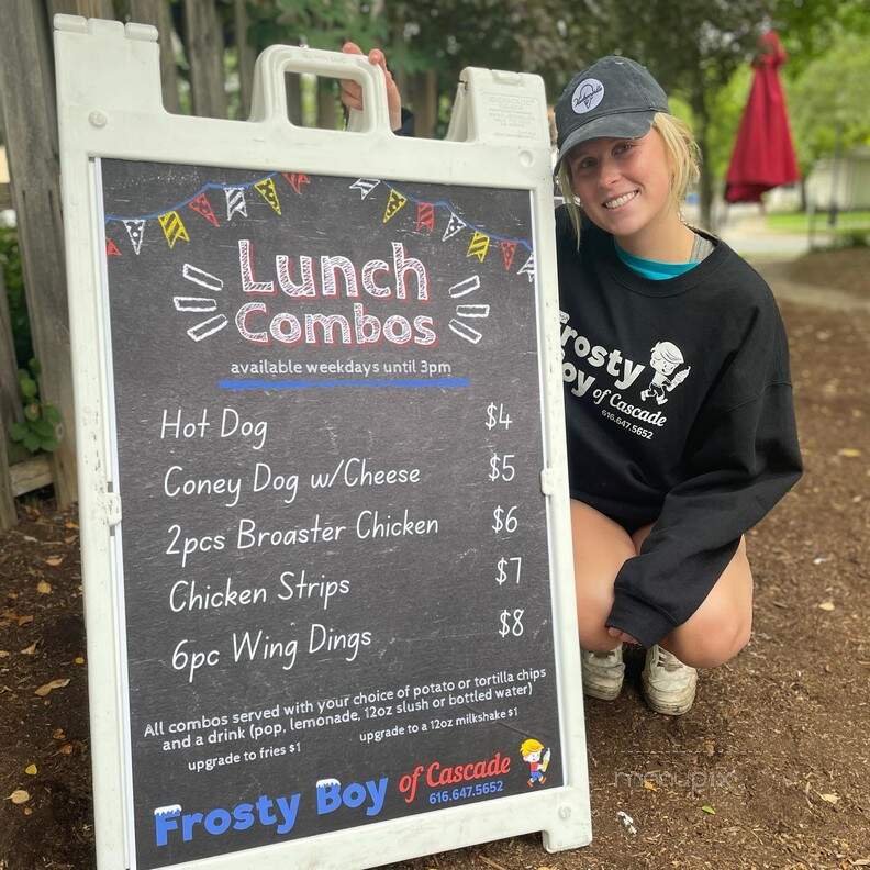 Frosty Boy of Cascade - Grand Rapids, MI menu_pic