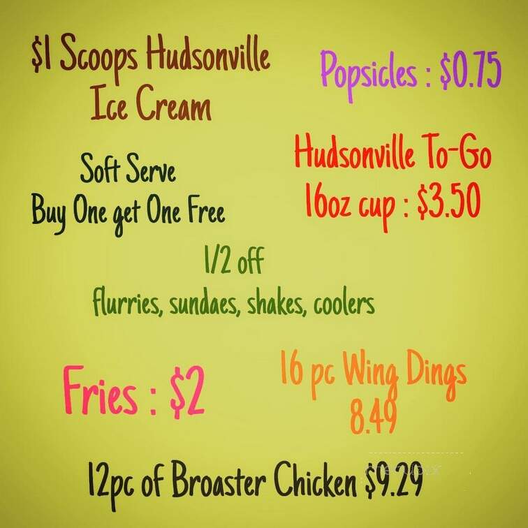 Frosty Boy of Cascade - Grand Rapids, MI menu_pic