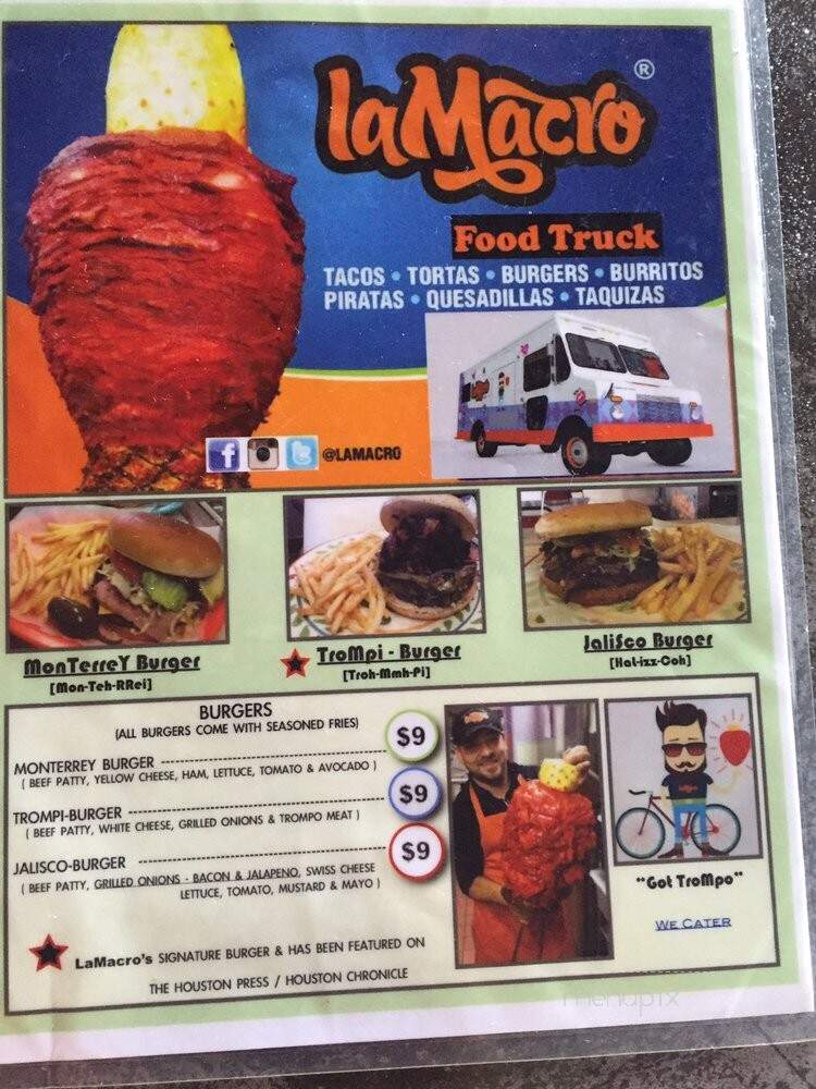 La Macro - Houston, TX menu_pic