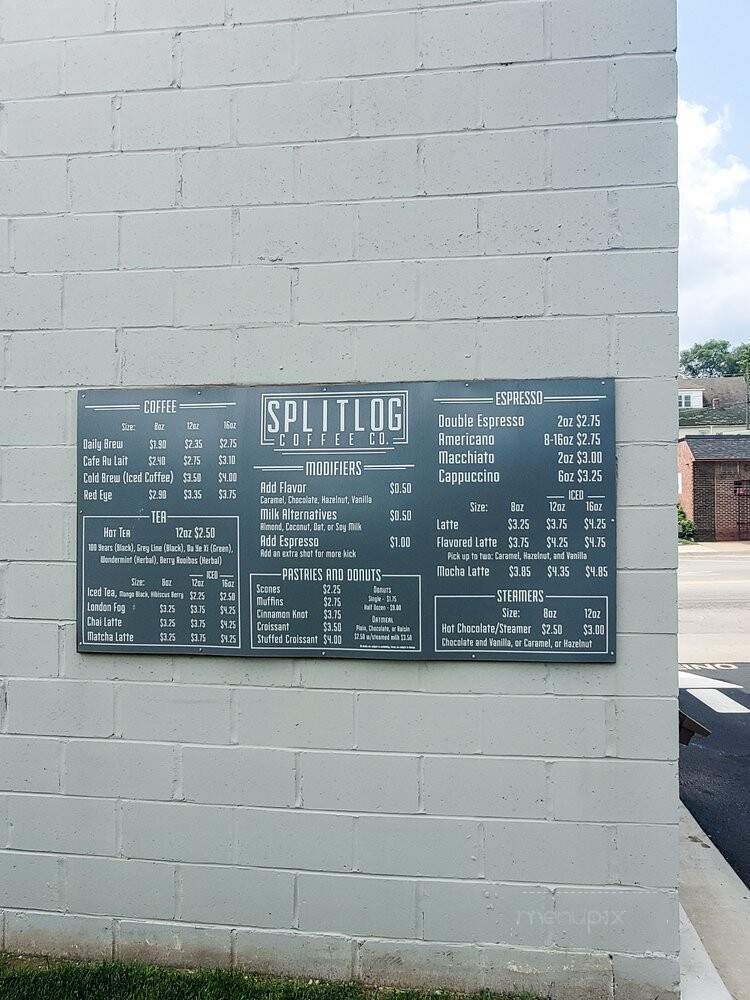 Splitlog Coffee - Kansas City, KS menu_pic