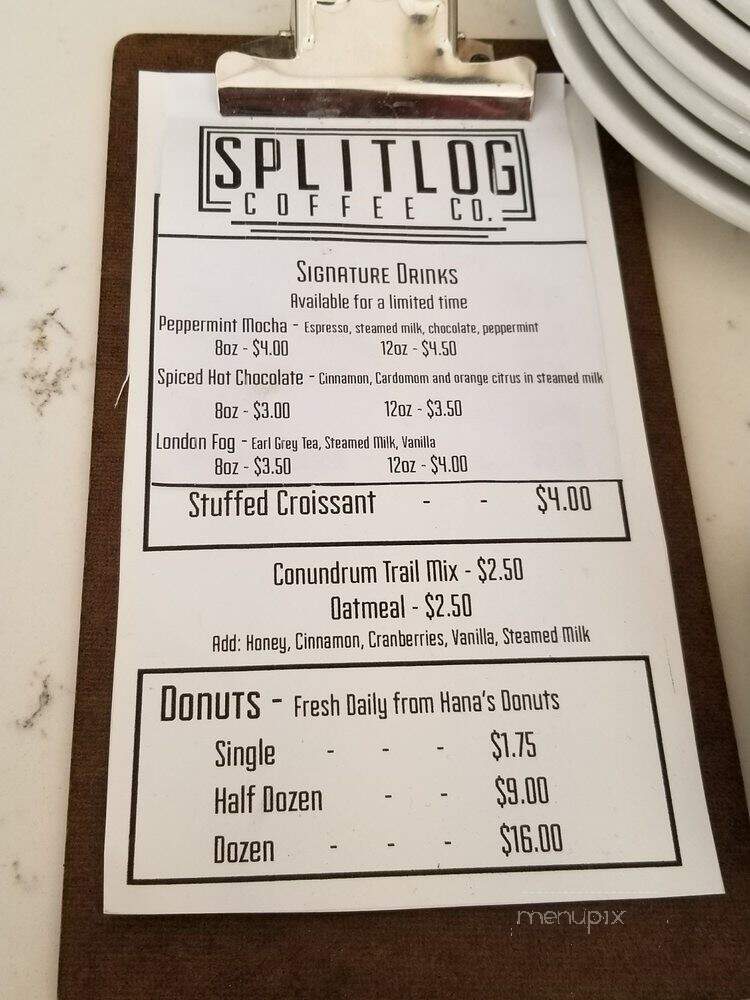 Splitlog Coffee - Kansas City, KS menu_pic