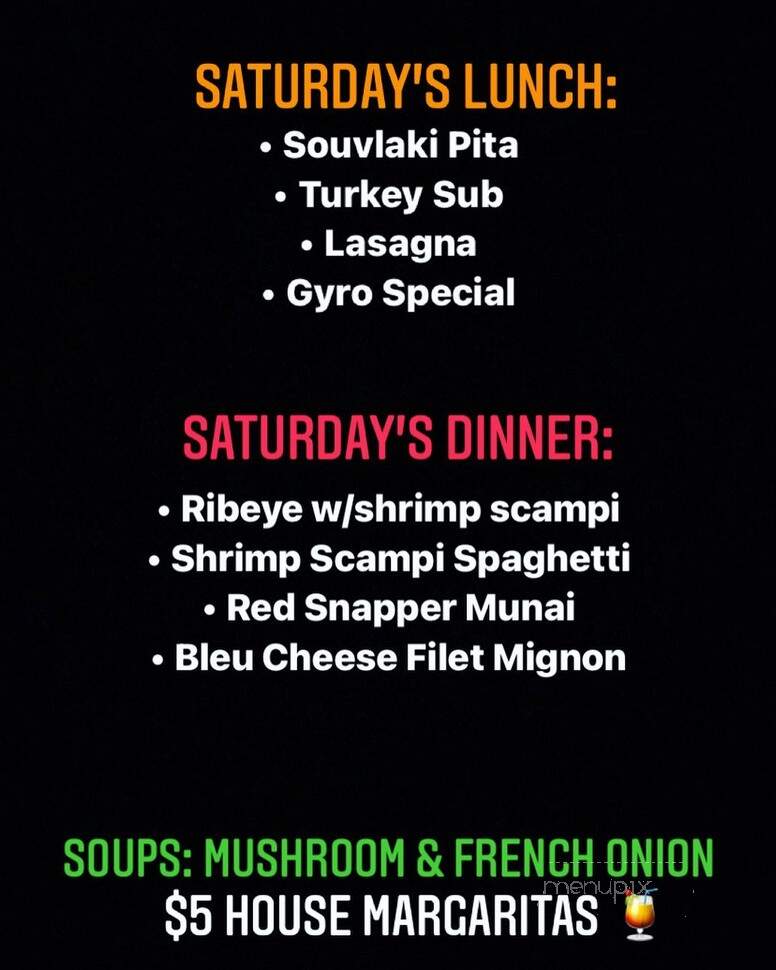 701 Main - Waxhaw, NC menu_pic
