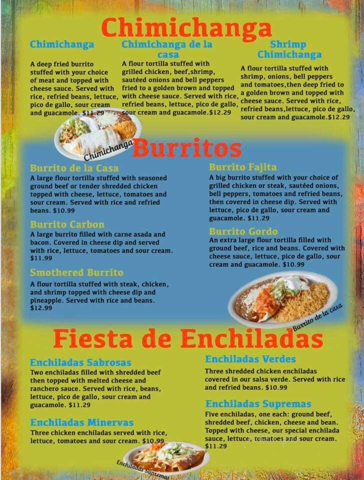 Agave Mexican Grill Si - Traverse City, MI menu_pic