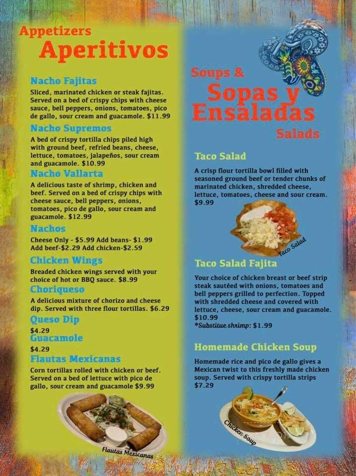 Agave Mexican Grill Si - Traverse City, MI menu_pic