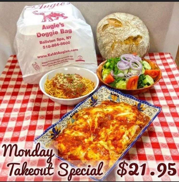 Augie's Family Style To Go - Saratoga Springs, NY menu_pic
