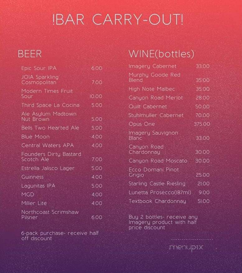 Butcher & Barrel Gastropub - Racine, WI menu_pic