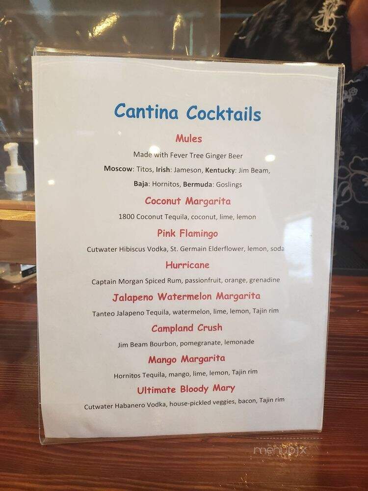 Campland Raised Cantina - San Diego, CA menu_pic
